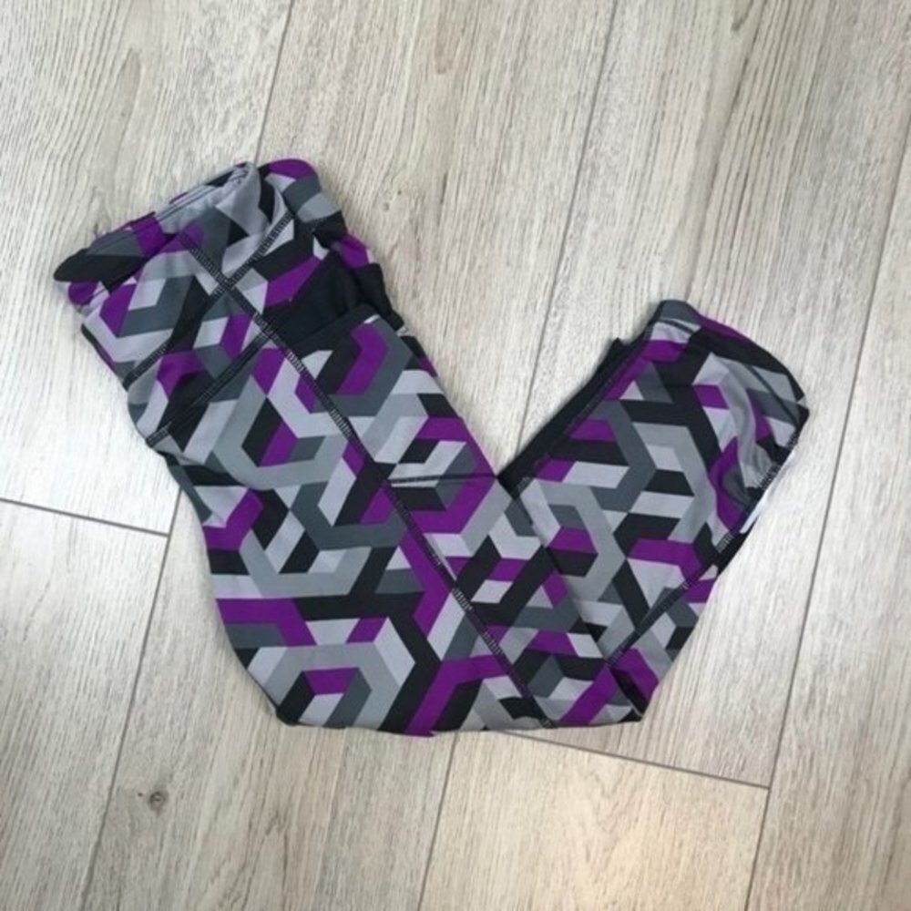 Athleta Crop Multicolor Pants Size XS